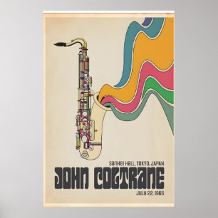 Poster John Coltrane, Live in Japan 1966 , Tirage Origina