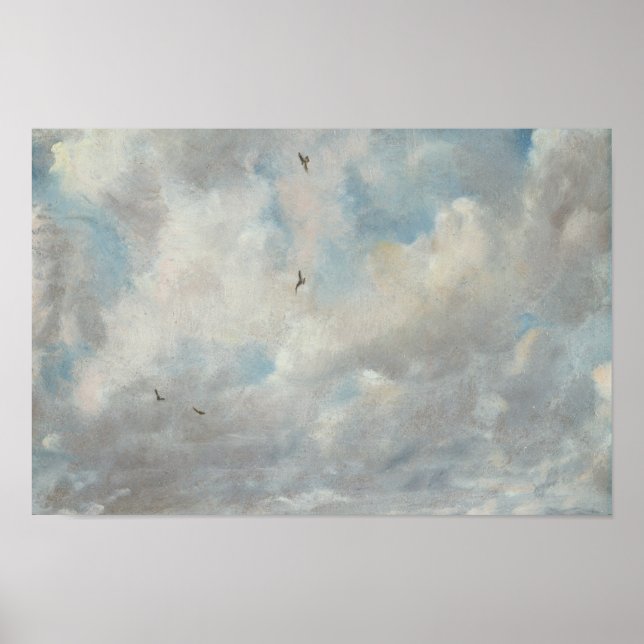 Poster John Constable - Étude sur le nuage (Devant)