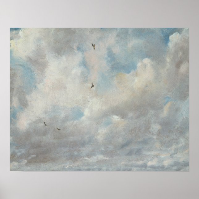 Poster John Constable - Étude sur le nuage (Devant)