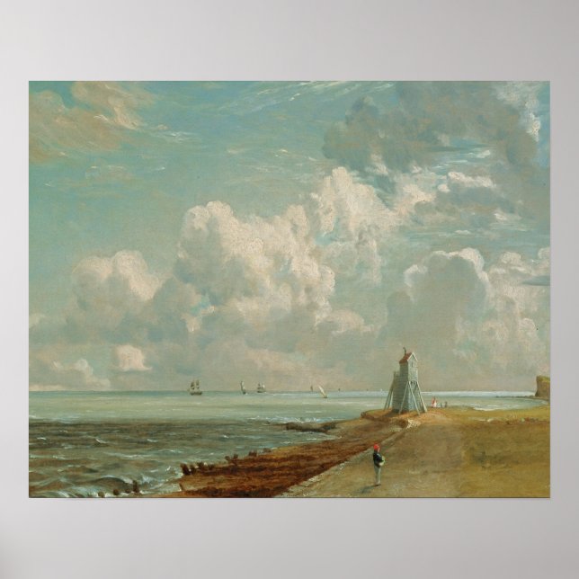 Poster John Constable | Harwich, Low Lighthouse and B (Devant)