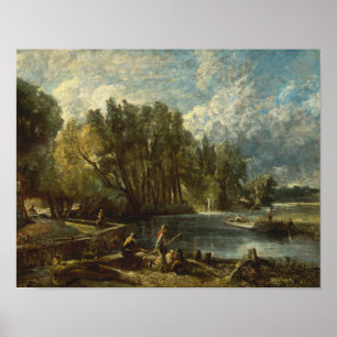 Poster John Constable - Stratford Mill