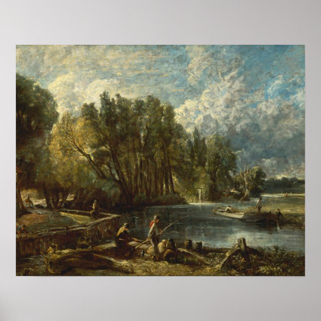 Poster John Constable - Stratford Mill (Devant)