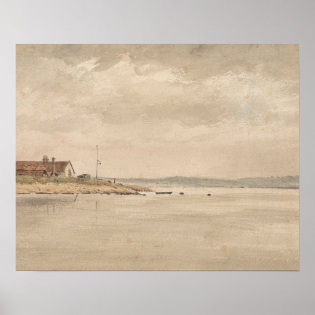 Poster John Constable - Une vue sur l'Orwell (Devant)