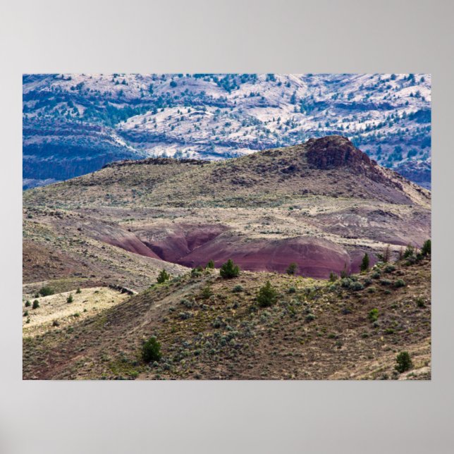 Poster John Day Fossil Beds National Monument, Oregon (Devant)