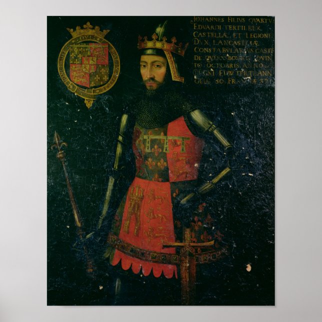 Poster John de Gaunt, duc de Lancaster (Devant)