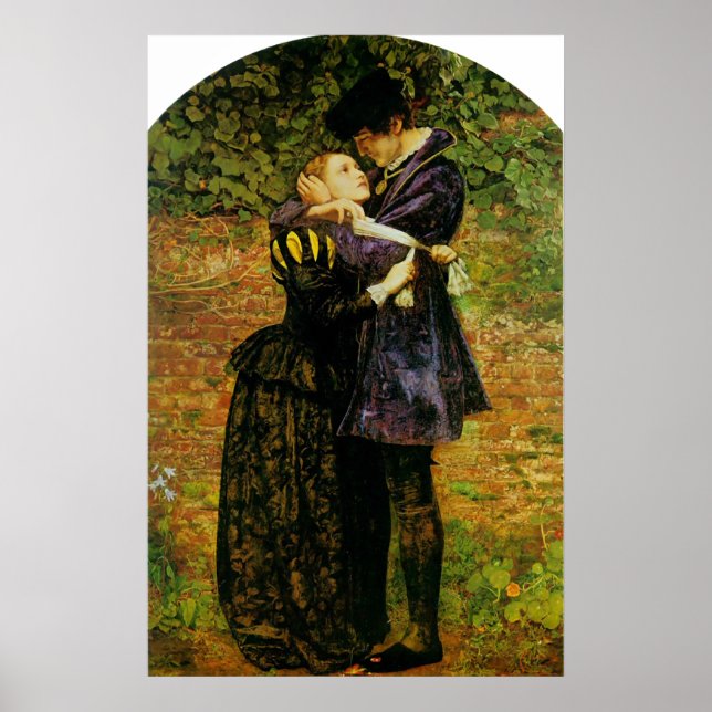 Poster John Everett Millais Isabella Huguenot (Devant)