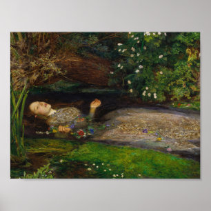 Poster John Everett Millais - Ophélie