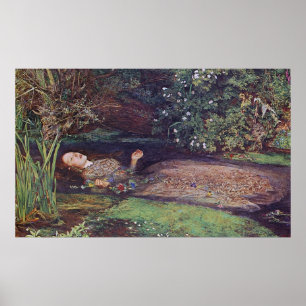 Poster John Everett Millais Ophélie