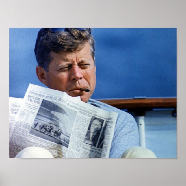 Poster John F Kennedy Fumer (Devant)