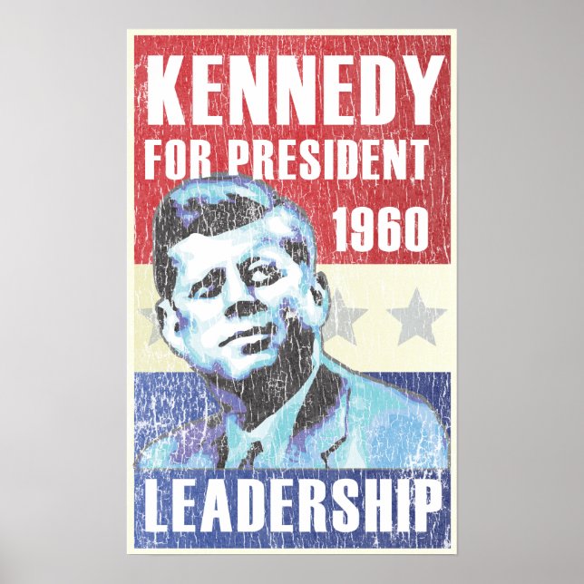 Poster John F. Kennedy Présidentielle historique JFK (Devant)