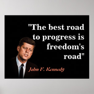 Poster John F. Kennedy Quote On Freedom
