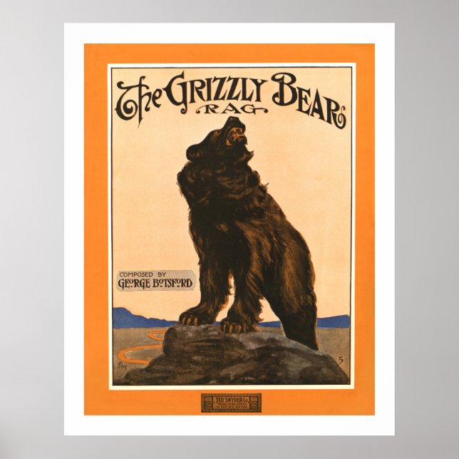 Poster John Frew - Grizzly Bear Rag (Devant)
