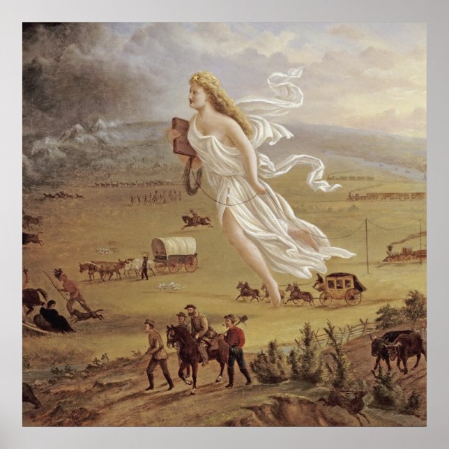 Poster John Gast - Progrès américain (Devant)