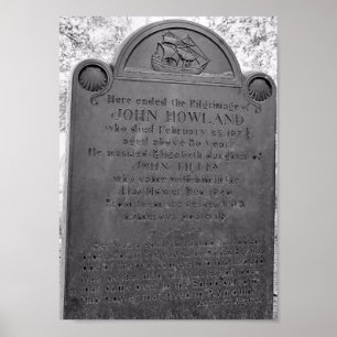 Poster John Howland, passager Mayflower