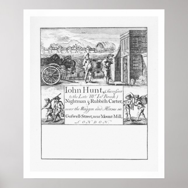 Poster John Hunt, Nightman et Rubbbish Carter, près du W (Devant)