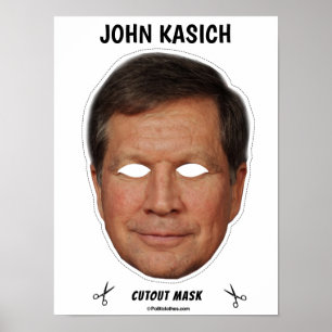 Poster JOHN KASICH Masque Halloween