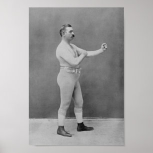 Poster John L. Sullivan - champion lourd de boxe