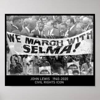 Poster John Lewis - Civil Rights Icon