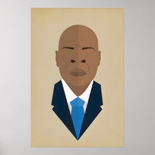 Poster John Lewis, icône des créateurs de l'histoire noir