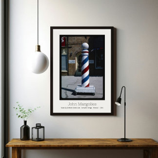 POSTER JOHN MARGOLIES - BARBER HAMPTON VILLAGE MISSOURI