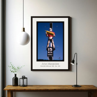 POSTER JOHN MARGOLIES - MUFFLERS DALLAS TEXAS