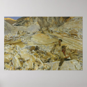 Poster John Singer Sargent - Bringing Down Marble