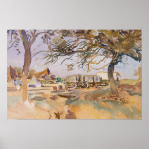 Poster John Singer Sargent - Camp militaire