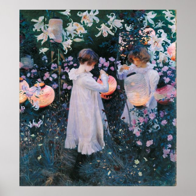 Poster John Singer Sargent Carnation Lily (Devant)