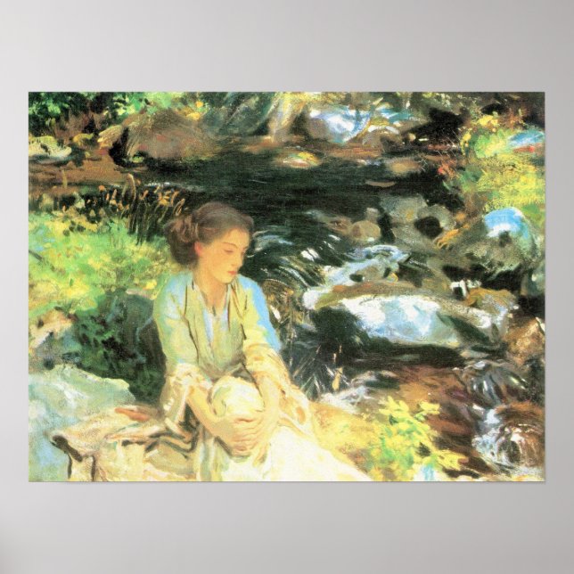 Poster John Singer Sargent - La crique noire (Devant)