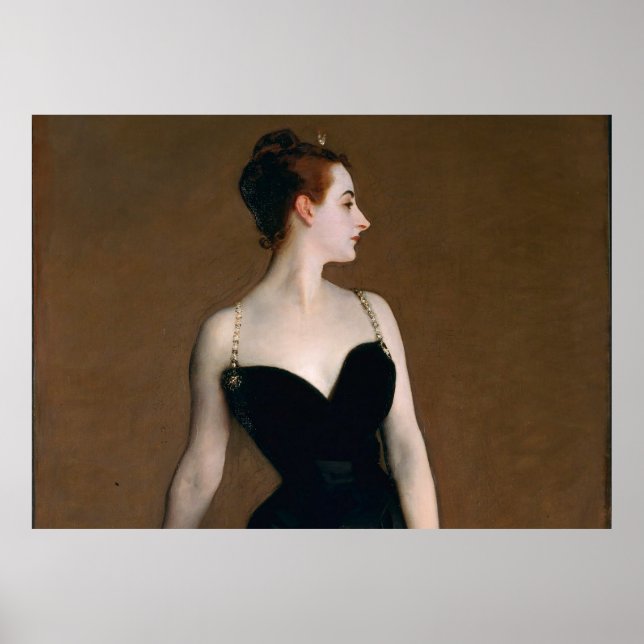 Poster John Singer Sargent Madame X peinture à imprimer (Devant)