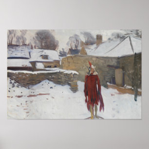 Poster John Singer Sargent - Mannikin dans la neige