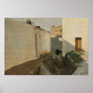 Poster John Singer Sargent - Murs blancs à Sunlight