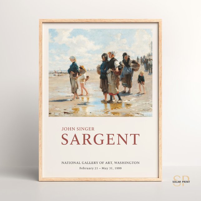 Poster John Singer Sargent Partir à la peinture de poisso (Créateur téléchargé)