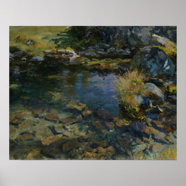 Poster John Singer Sargent - Piscine alpine (Devant)