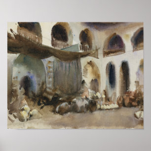 Poster John Singer Sargent - Place du marché