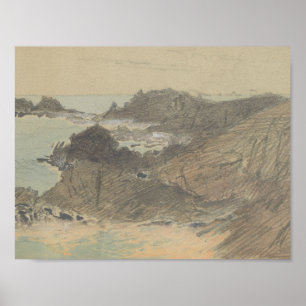 Poster John Singer Sargent - Rocky Coast