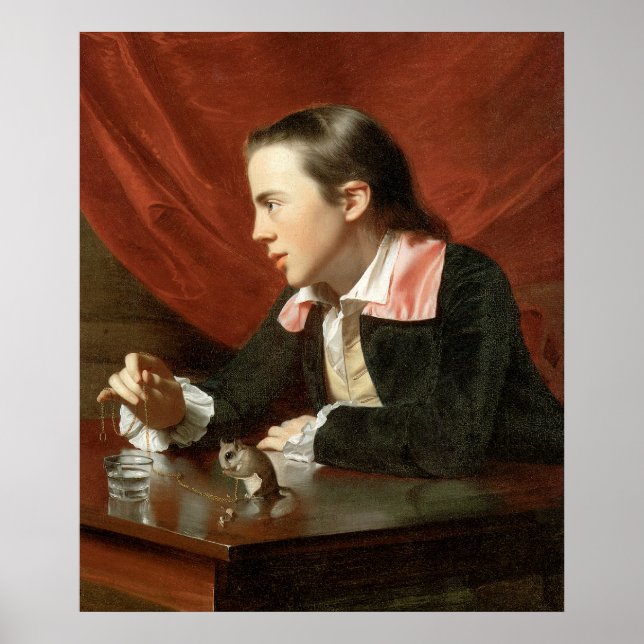Poster John Singleton Copley Boy Avec Un Écureuil (Devant)