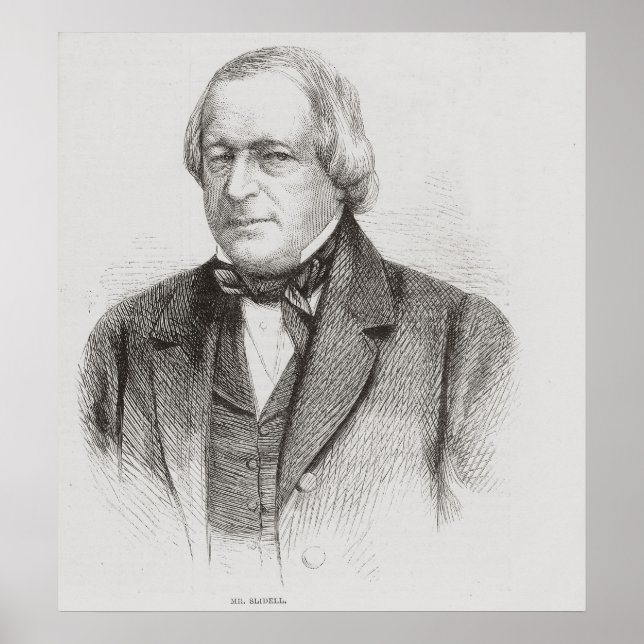 Poster John Slidell, 1861 (Devant)