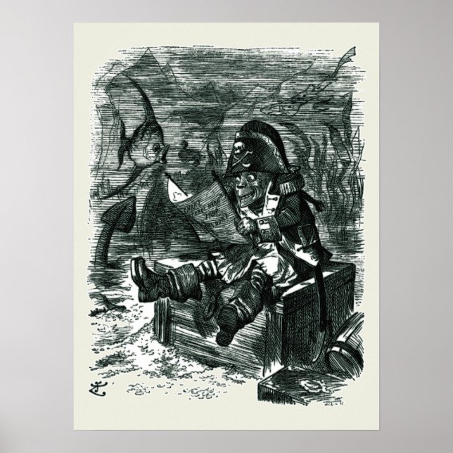 Poster John Tenniel : Davy Jones Locker (Devant)
