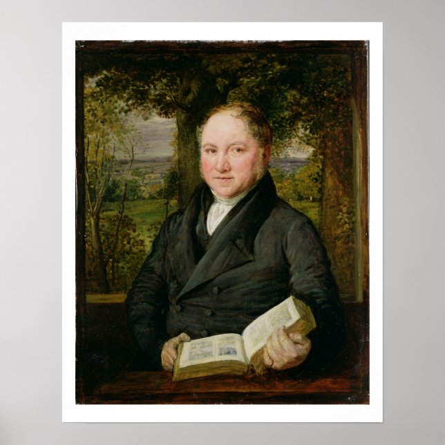 Poster John Varley (1778-1842) 1820 (huile sur panneau) (Devant)