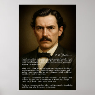 Poster John Wesley Hardin La loi avec l'esprit d'un uni