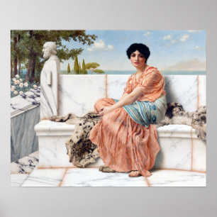Poster John William Godward Reverie
