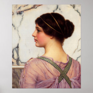 Poster John William Godward - Un grecier charmant