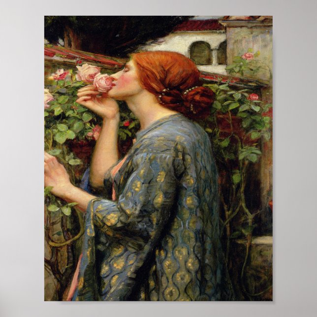 Poster John William Waterhouse - L'âme du Rose (Devant)