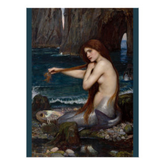 Poster John William Waterhouse Mermaid CC0795