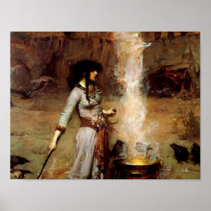 Poster John William Waterhouse The Magic Circle