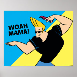 Poster Johnny Bravo Coiffure
