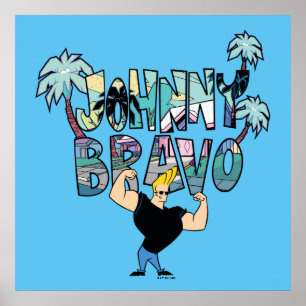 Poster Johnny Bravo Palm Tree Nom