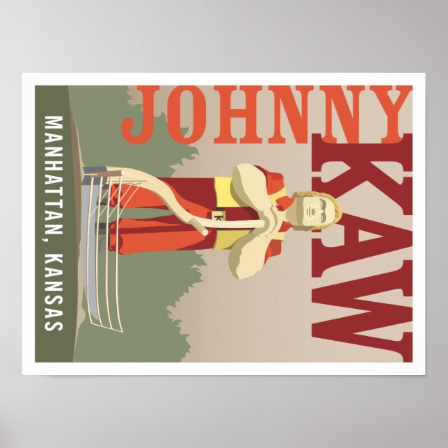 Poster Johnny Kaw - 16x12 (Devant)