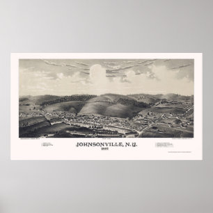 Poster Johnsonville, NY Panoramic Map - 1887